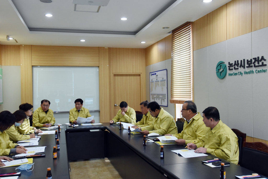 논산시의회, 신종 코로나바이러스 비상방역대책반 방문 이미지(1)